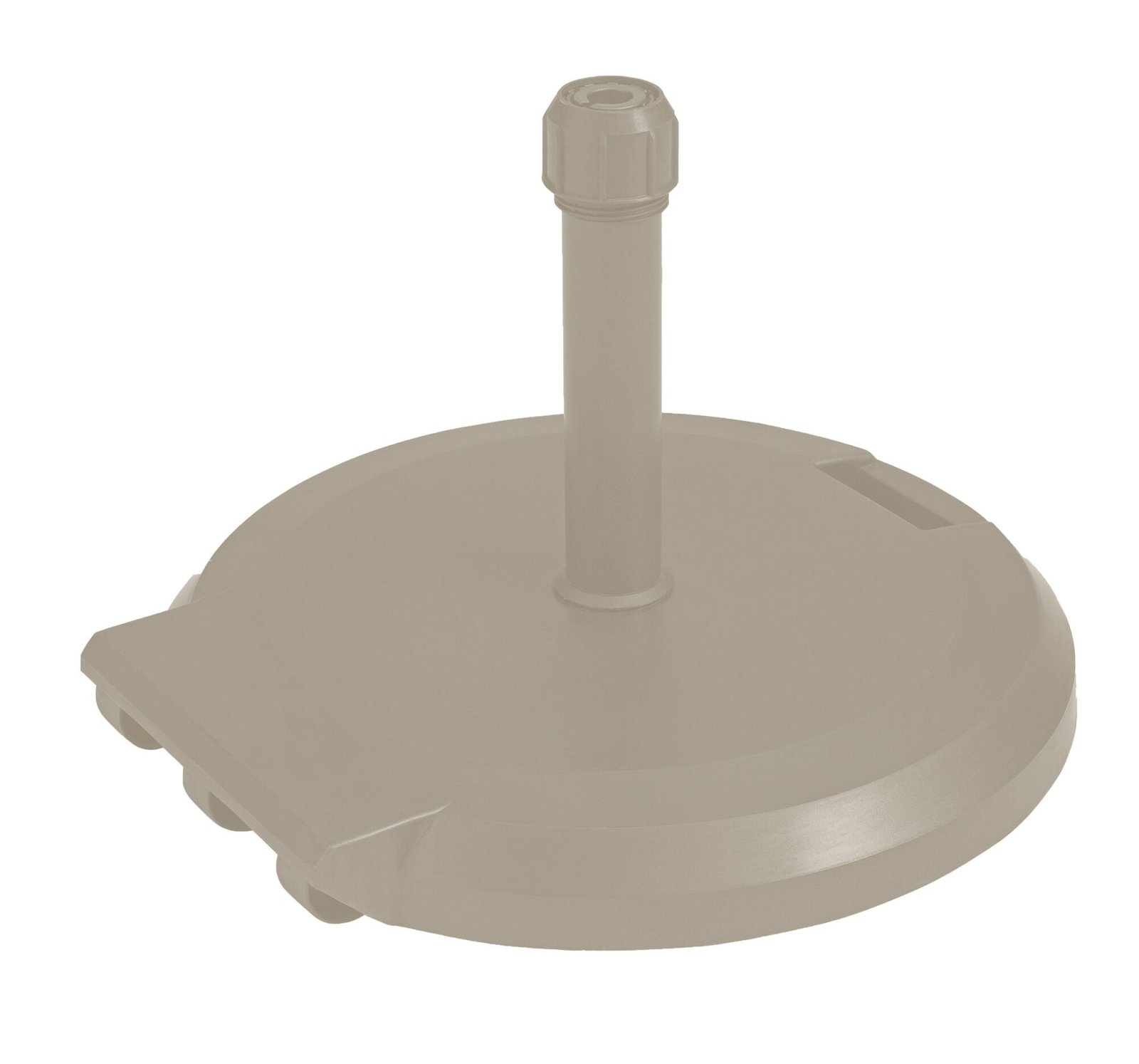 Base beige para sombrilla de exterior