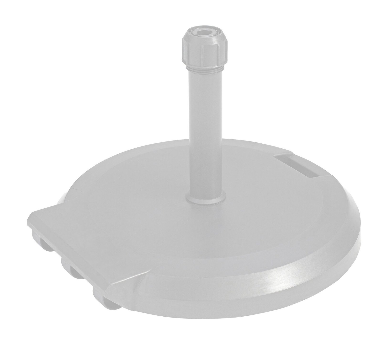 Base blanca para sombrilla de exterior