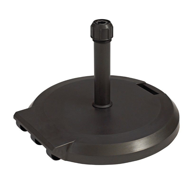 Base negra para sombrilla de exterior