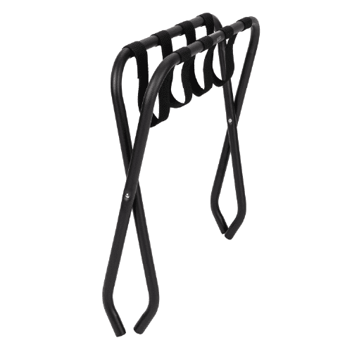 Maletero plegable de metal negro