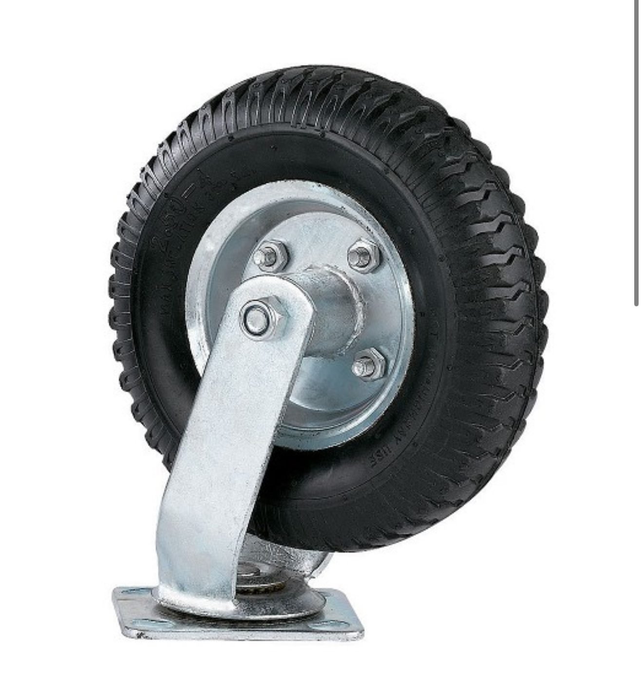 Rueda de goma para carro de servicio