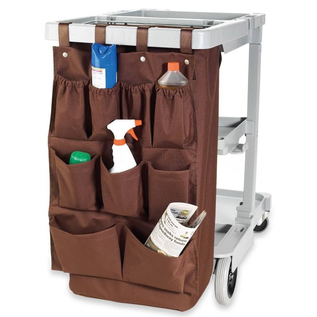 Organizador colgante café para carro de mucama